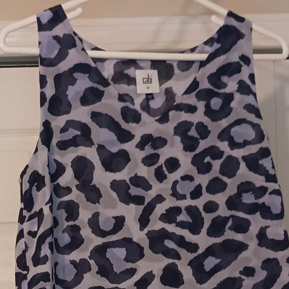#128 3/$18 - Cabi Blue/Gray Tank Top Size Medium - Picture 4 of 6